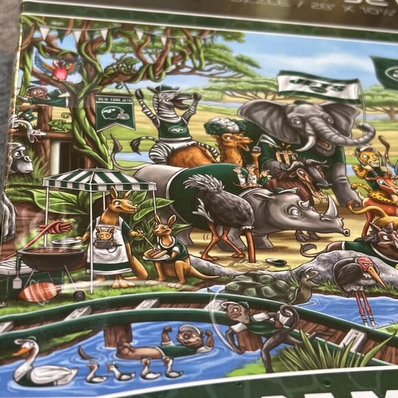 New York Jets Game Day At The Zoo 500-Piece Puzzle - Picture 4 of 5